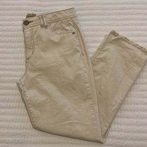 Democracy Ab Technology Jeans Size 10 Cream Color